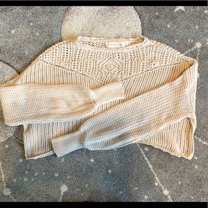 Knitted Crop Top Sweater 🤎